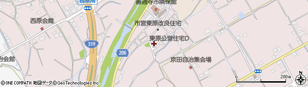 香川県善通寺市与北町2894周辺の地図