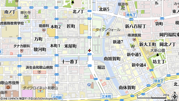 〒640-8108 和歌山県和歌山市雑賀町の地図