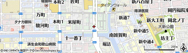 和歌山県和歌山市雑賀町周辺の地図