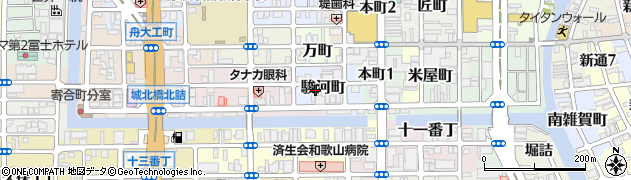 和歌山県和歌山市駿河町周辺の地図