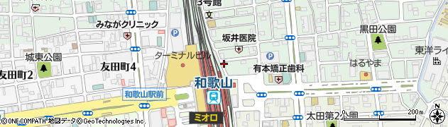 オリックスレンタカー和歌山駅前店周辺の地図