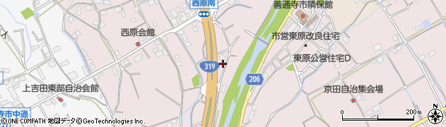 香川県善通寺市与北町2763周辺の地図
