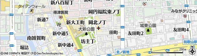 和歌山県和歌山市岡北ノ丁周辺の地図