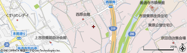 香川県善通寺市与北町2816周辺の地図