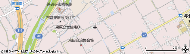 香川県善通寺市与北町2374周辺の地図