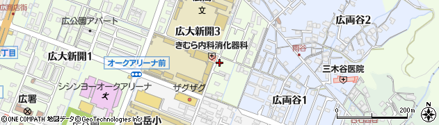 呉両谷郵便局周辺の地図
