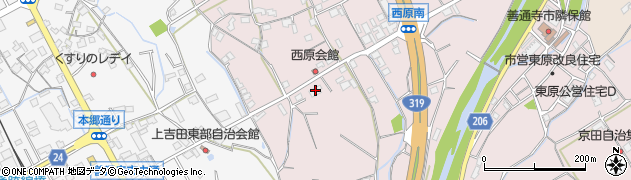 香川県善通寺市与北町2809周辺の地図