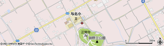 香川県善通寺市与北町1233周辺の地図