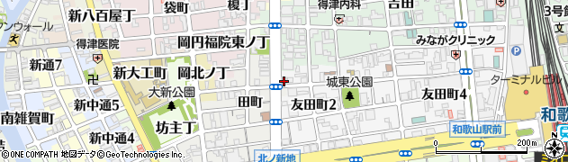 若嶋津周辺の地図