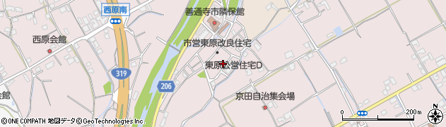 香川県善通寺市与北町2887周辺の地図