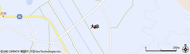 広島県豊田郡大崎上島町大串周辺の地図