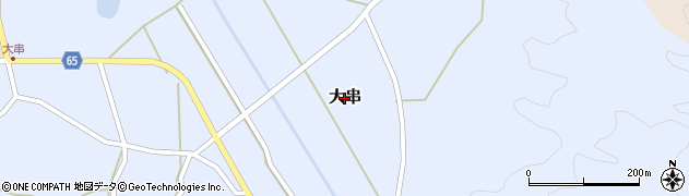 広島県大崎上島町（豊田郡）大串周辺の地図