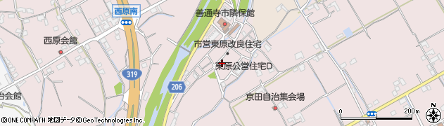 香川県善通寺市与北町2886周辺の地図