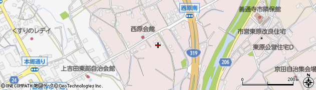 香川県善通寺市与北町2817周辺の地図
