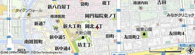 和歌山県和歌山市岡北ノ丁7周辺の地図