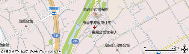 香川県善通寺市与北町2872周辺の地図