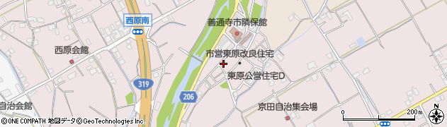 香川県善通寺市与北町2878周辺の地図