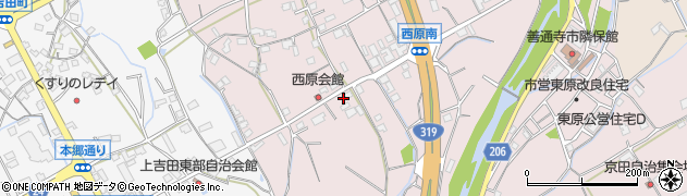 香川県善通寺市与北町2818周辺の地図