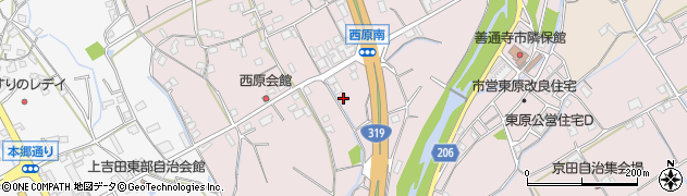 香川県善通寺市与北町2828周辺の地図