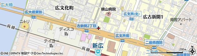 呉信用金庫広中央支店周辺の地図