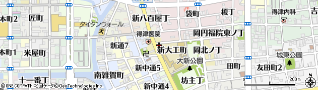 大新地区会館周辺の地図