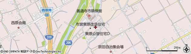 香川県善通寺市与北町2871周辺の地図