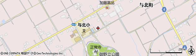 香川県善通寺市与北町1218周辺の地図