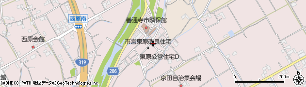 香川県善通寺市与北町2874周辺の地図