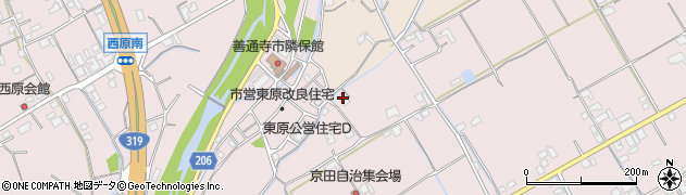 香川県善通寺市与北町2404周辺の地図