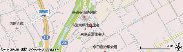 香川県善通寺市与北町2902周辺の地図