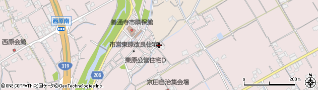 香川県善通寺市与北町2404-1周辺の地図