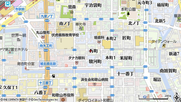 〒640-8035 和歌山県和歌山市万町の地図