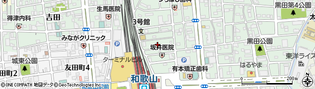 和歌山県鍼灸マッサージ師会（一般社団法人）周辺の地図