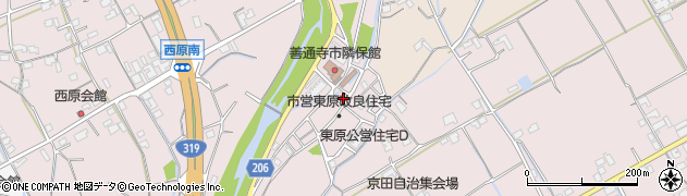 香川県善通寺市与北町2873周辺の地図