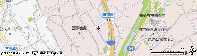 香川県善通寺市与北町2829周辺の地図