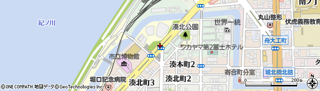 市民会館前周辺の地図