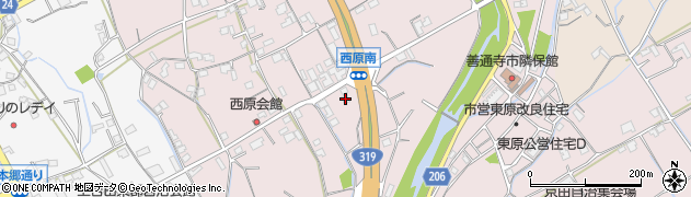 香川県善通寺市与北町2830周辺の地図
