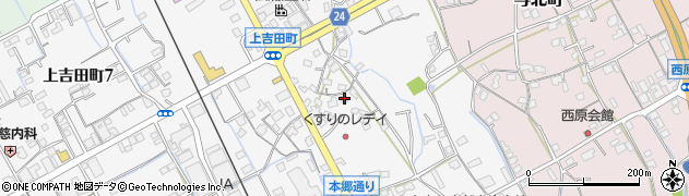 香川県善通寺市上吉田町208周辺の地図