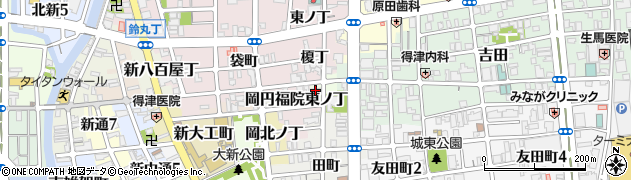 福助製麺所周辺の地図