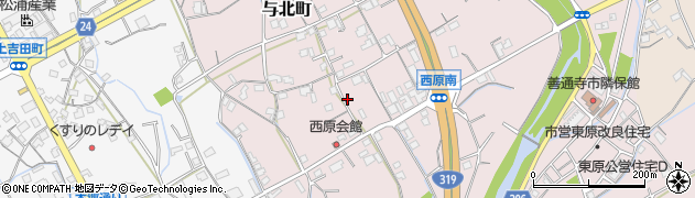 香川県善通寺市与北町3106周辺の地図