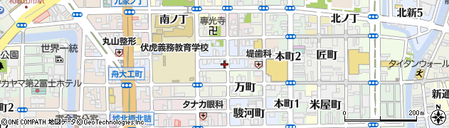 和歌山県和歌山市東鍜冶屋町周辺の地図