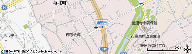 香川県善通寺市与北町3081周辺の地図