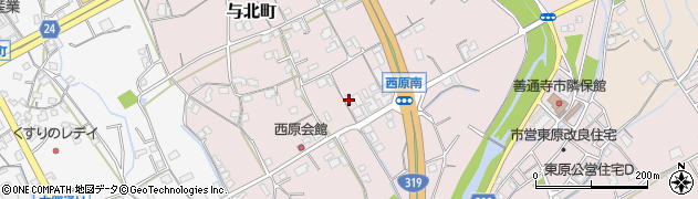 香川県善通寺市与北町3084周辺の地図
