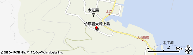 竹原警察署木江交番周辺の地図