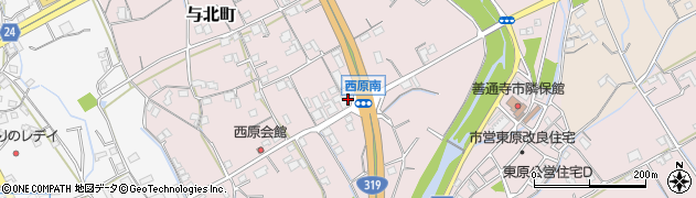香川県善通寺市与北町3080周辺の地図