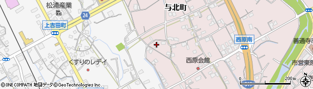 香川県善通寺市与北町3144周辺の地図