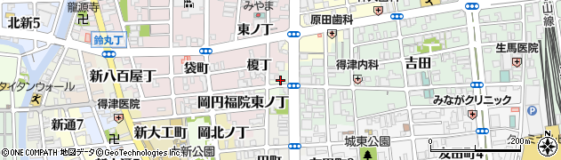 タウンライフ周辺の地図