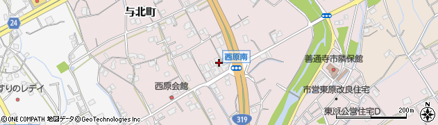 香川県善通寺市与北町3085周辺の地図