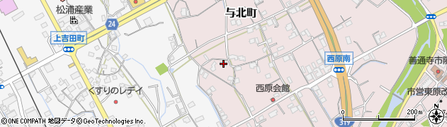 香川県善通寺市与北町3147周辺の地図