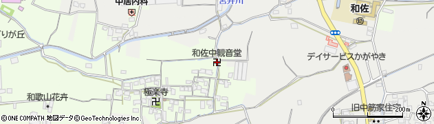 和佐中観音堂周辺の地図